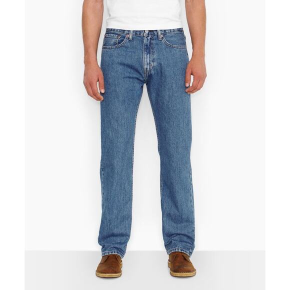 NWT Levi's Medium Wash Blue Denim 505 Regular Fit Jeans Men's Size 36x30 - Picture 1 of 6